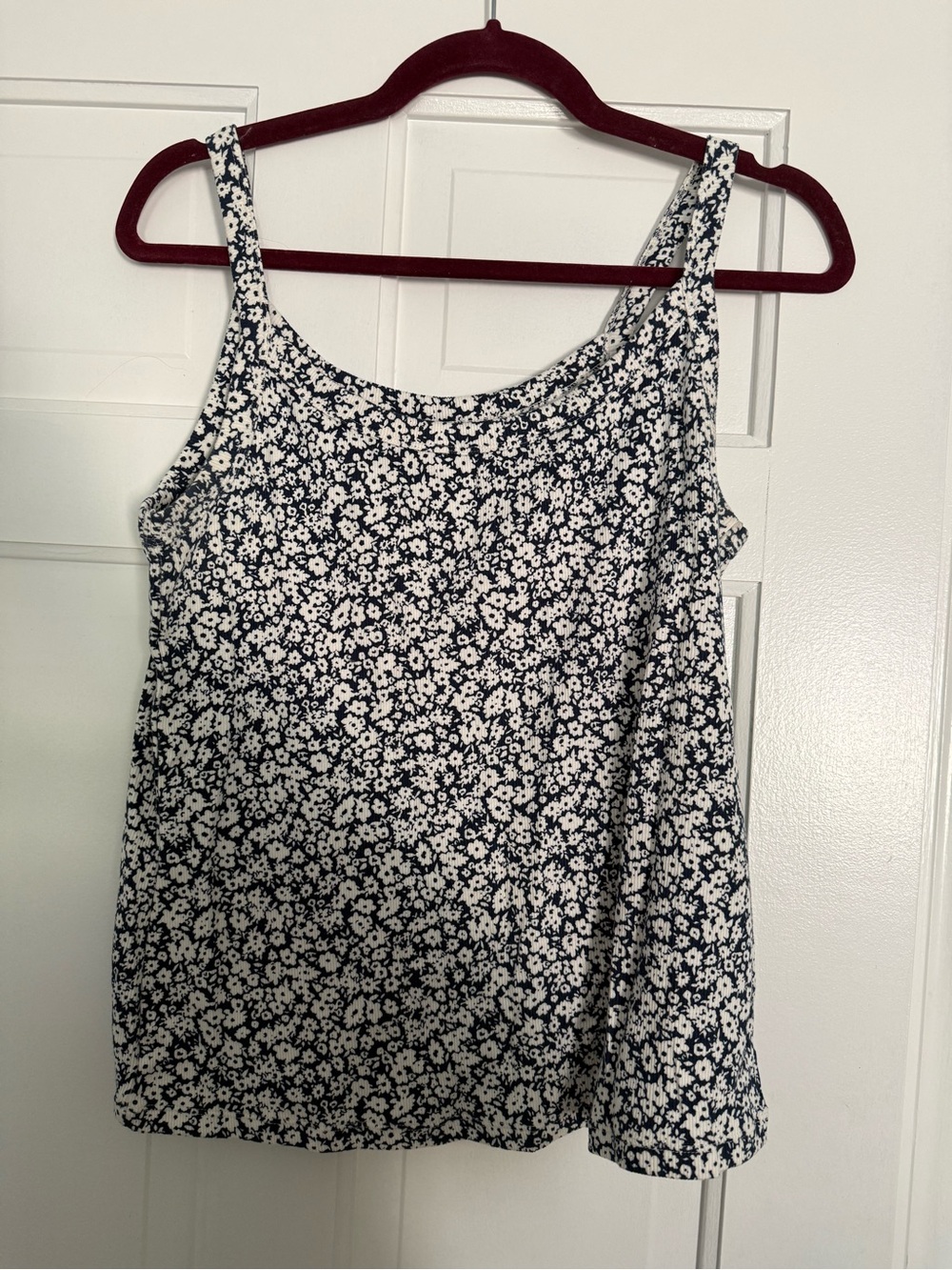 Old Navy Navy and White Floral Camisole